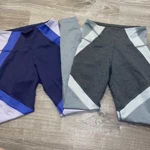 Two Pair Old Navy Active Go dry Colorblock Leggings